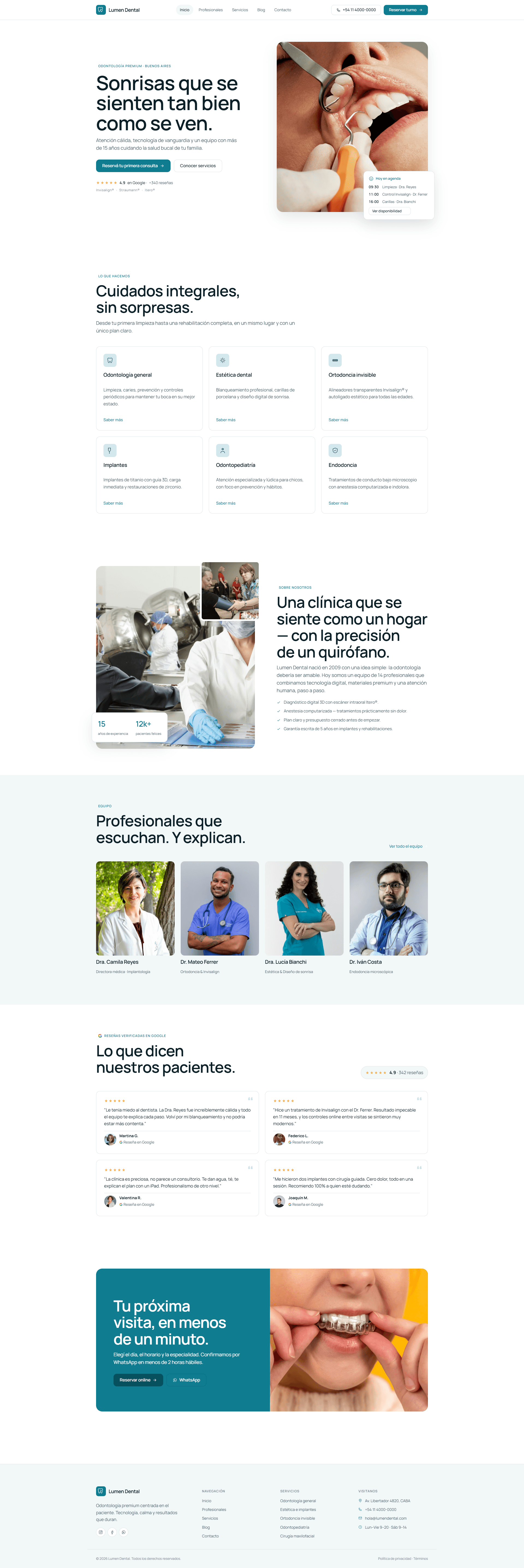 Paciente en clínica dental